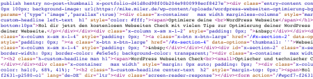 Quellcode minified: unübersichtlich aber platzsparend